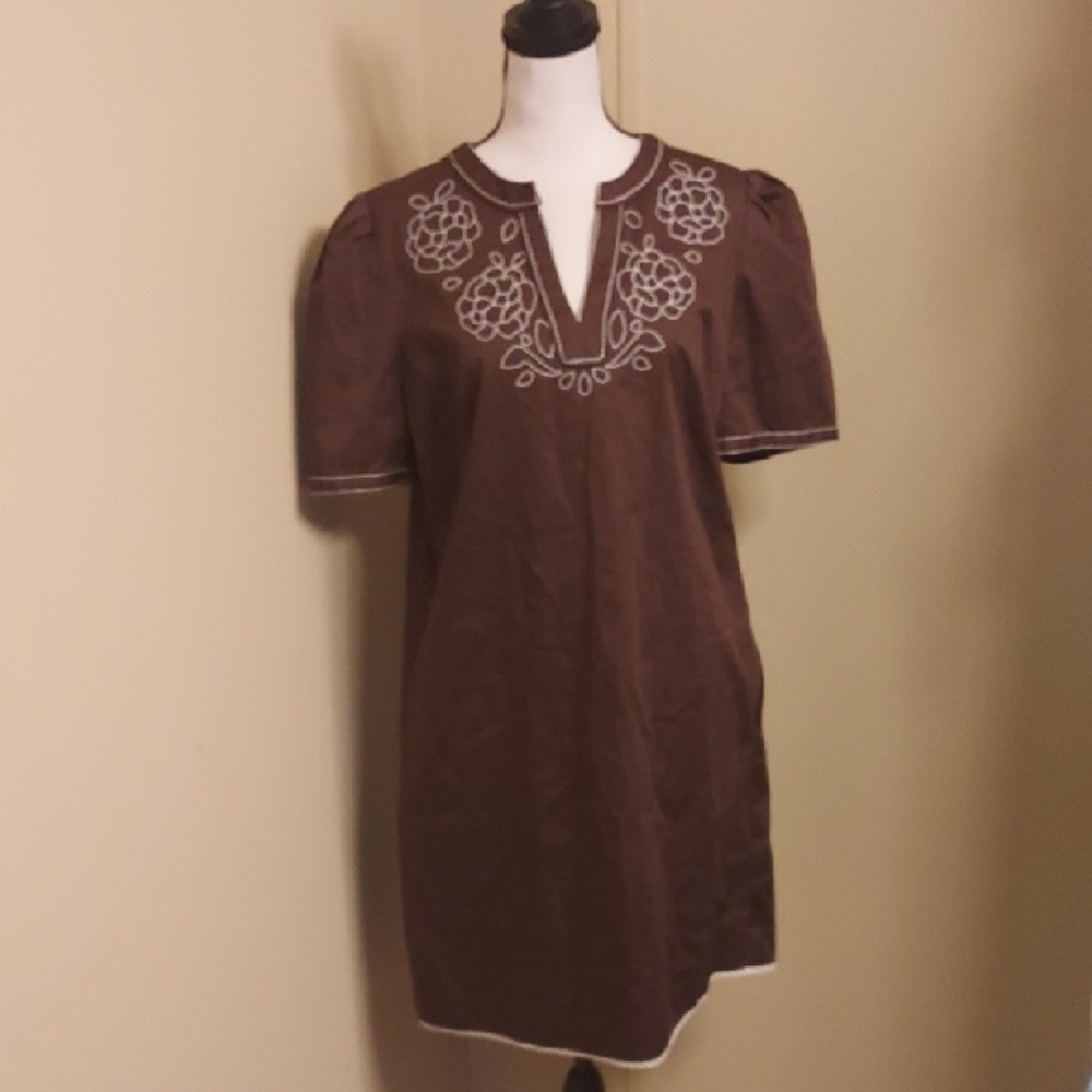 Cartolina Melissa Mini Embroidered Shift Dress